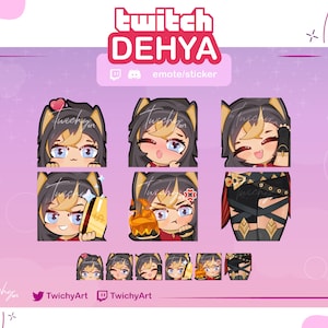 Dehya Emote Pack pour Twitch / Autocollants Discord / Youtube | Genshin Impact Émotes