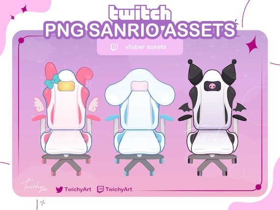 Cute PNG Gaming Chairs Vtuber Assets Twitch Assets Etsy