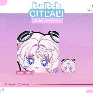Citlali Enojada Emote Animado y Estático para Twitch / Discord Stickers / Youtube | Genshin Impact Emotes | Natlan Emotes