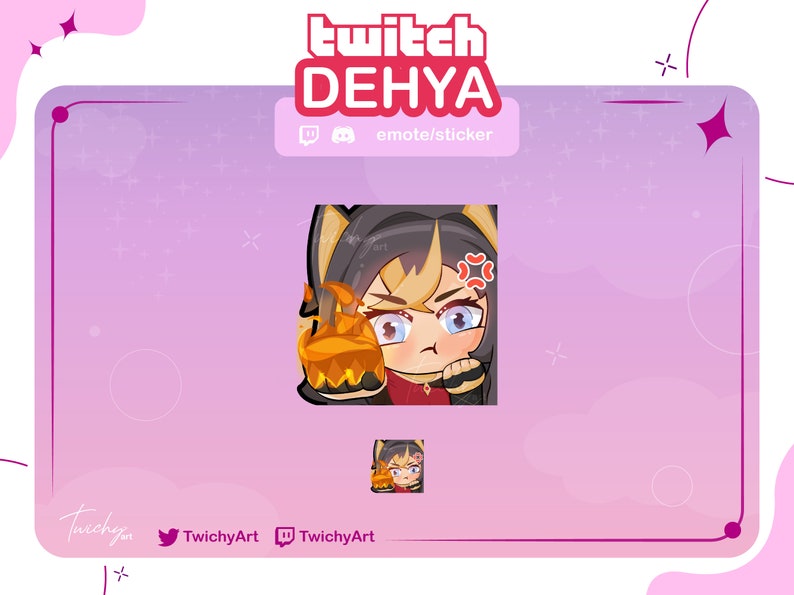 Dehya Fight Emote for Twitch / Discord Sticker / Youtube | Genshin ...