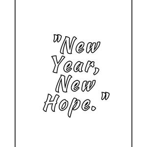 New Year 2025 Quotes, 2025 Hope Art, Positive 2025 Printables, New Year Motivational, 2025 Wall Art, 2025 Quote Designs, Minimalist Prints
