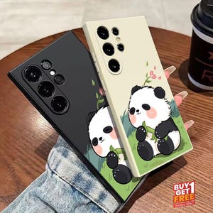 Funda de panda para Samsung Galaxy S24, S23, S22 y S25 Ultra (Compra 1 y llévate 1 gratis)