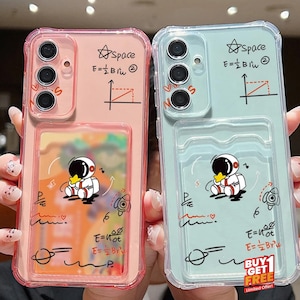 Funda Star Astronaut para Samsung Galaxy S24, S23, S22 y S25 Ultra con ranura para tarjetas (Compra 1 y llévate 1 gratis)