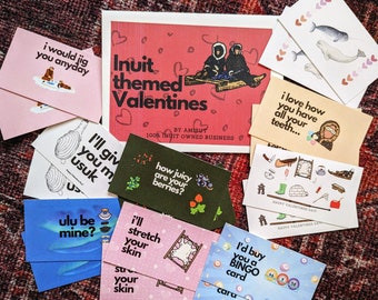 Inuit Themed Valentine's Day cards