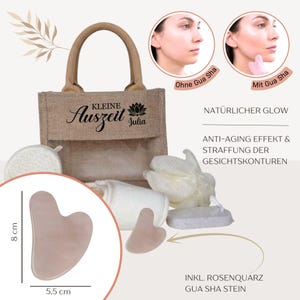 Personalized wellness gift set, wellness box in a jute bag including contents, gift voucher packaging, wellness bag for girlfriend/sister image 7
