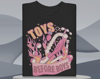 Camiseta Toys Before Boys: Humor atrevido para adultos