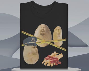 Funny Potato Murder Shirt: A humorous French Fries Story