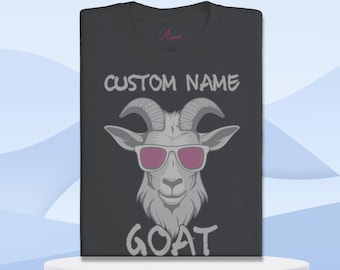 パーソナライズされたヤギTシャツ：面白いG.O.A.T.Tシャツ