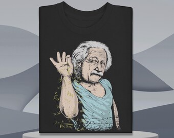 Funny Albert Einstein Graphic Tee: Science Universe Print