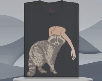 Funny Raccoon Parody Shirt, Funny hunter Gift, Raccoon Meme Tee, coonskin satire Tee, Raccoon wearing hat Tee, Satire Gag shirt