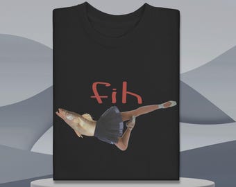 Camiseta con meme de pez: divertida camiseta con gráfico de pez mal escrito