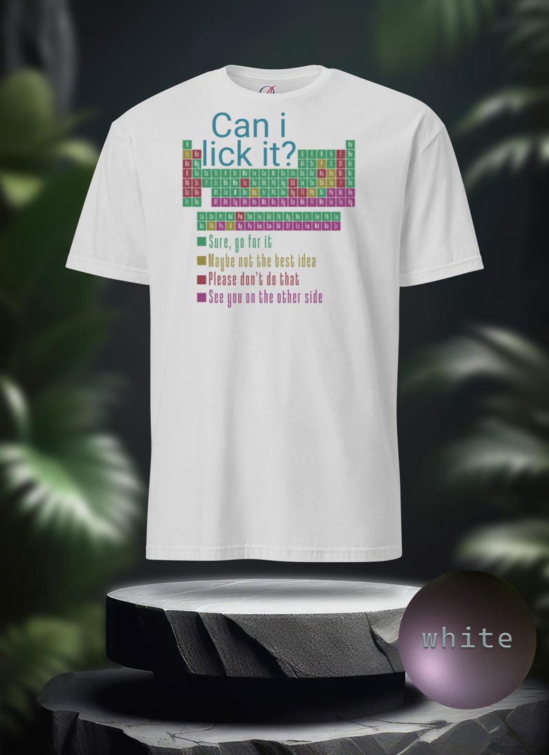 Funny Periodic Table of Elements Shirt, Humorous Science Graduation