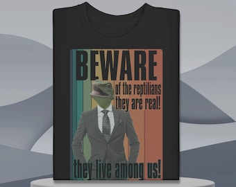 Funny Reptilian People shirt, Government Conspiracy theory humor