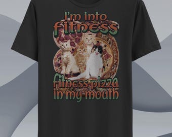 Funny Pizza Cat Lover T-Shirt: Foodie Graphic Tee