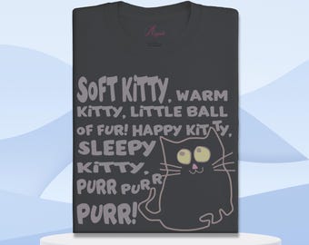 Soft Kitty Graphic T-Shirt: Funny Cat Lover Gift