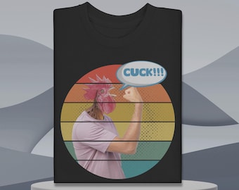 Humorous Cuckold V-Neck T-Shirt: Rude Gag Gift