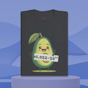 Funny Avogadro&#39;s Number Avocado T-Shirt: Science Humor Gift