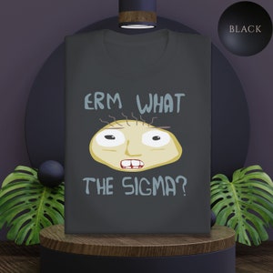Erm, What the Sigma? Sigma Funny Meme tshirt, Humorous Joke Tee, Lone Wolf top, Sigma Female shirt, Viral tik tok Meme t-shirt
