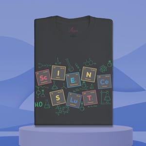 Shirt grappig periodiek systeem der elementen, humoristische wetenschapsgraduatiegift, T-shirt periodiek grafiek geek, cadeau leraar scheikunde, T-shirt wetenschapsslet