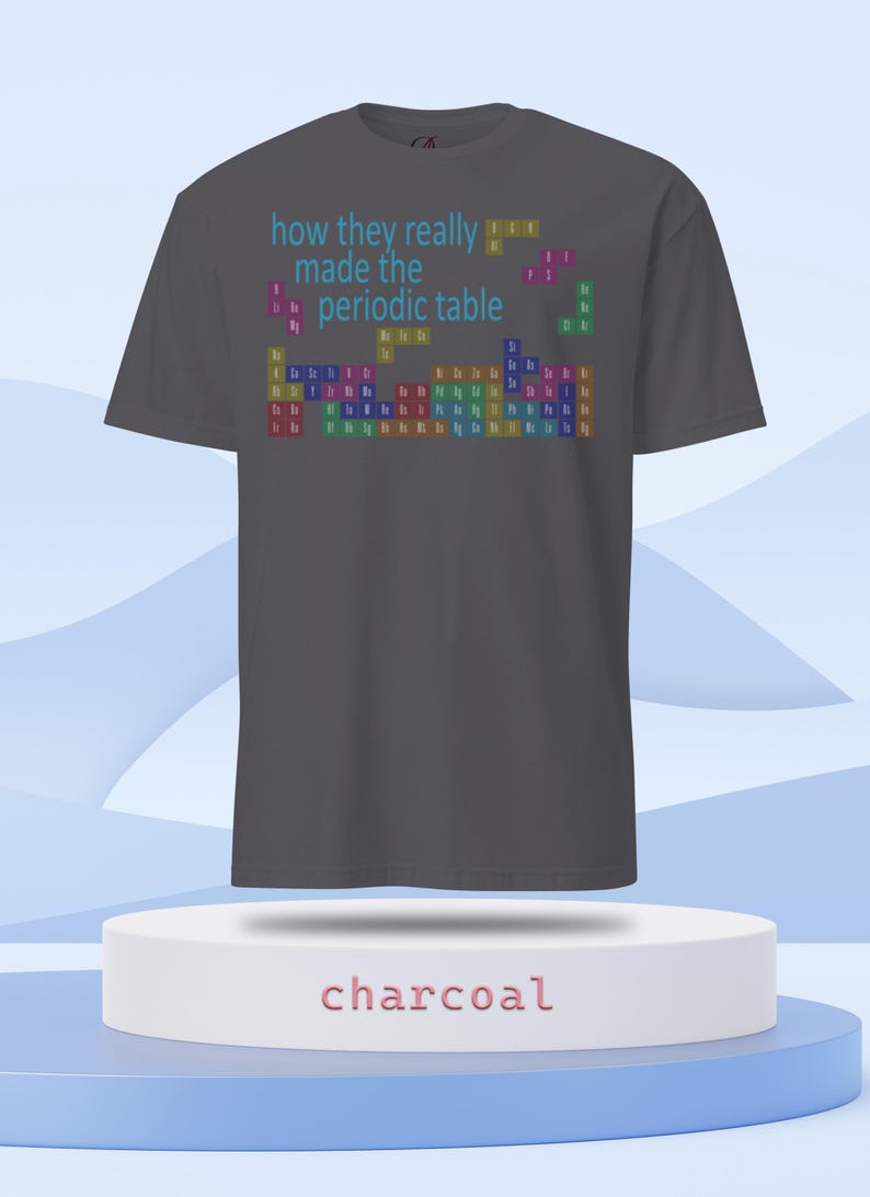 Funny Periodic Table of Elements Shirt, Humorous Block Game Science