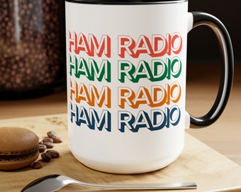 Taza de radioaficionado, radioaficionado, taza de operador de radio, regalo de radioaficionado, radioaficionado, tazas de radioaficionado, regalos de radioaficionados