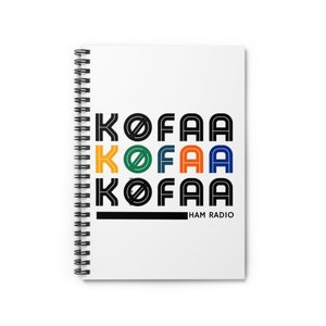 Personalized Ham Radio Call Sign Spiral Notebook, Ham Radio, Radio Operator Notebook, Ham Radio Gift, Amateur Radio, Ham Radio Call Sign