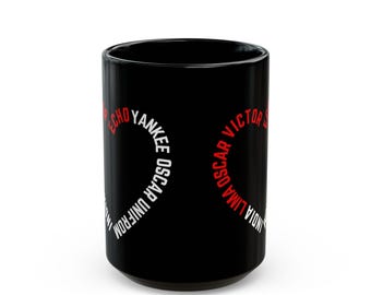 Taza negra (11 oz, 15 oz)