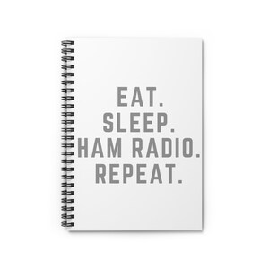 Ham Radio Spiral Notebook, Ham Radio, Radio Operator Notebook, Ham Radio Gift, Amateur Radio, Ham Radio Notebooks
