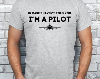 Camisa de piloto, camisa de piloto divertida, regalo de escuela de vuelo, regalo de piloto de aerolínea, camisa de aviación, nueva camisa de piloto, camisa de piloto divertida, camisa de taza de piloto