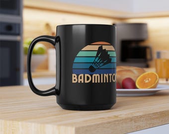 Taza de bádminton, regalo de bádminton, regalos de bádminton, amantes del bádminton, regalo para amantes del bádminton, regalo de volante, taza de volante
