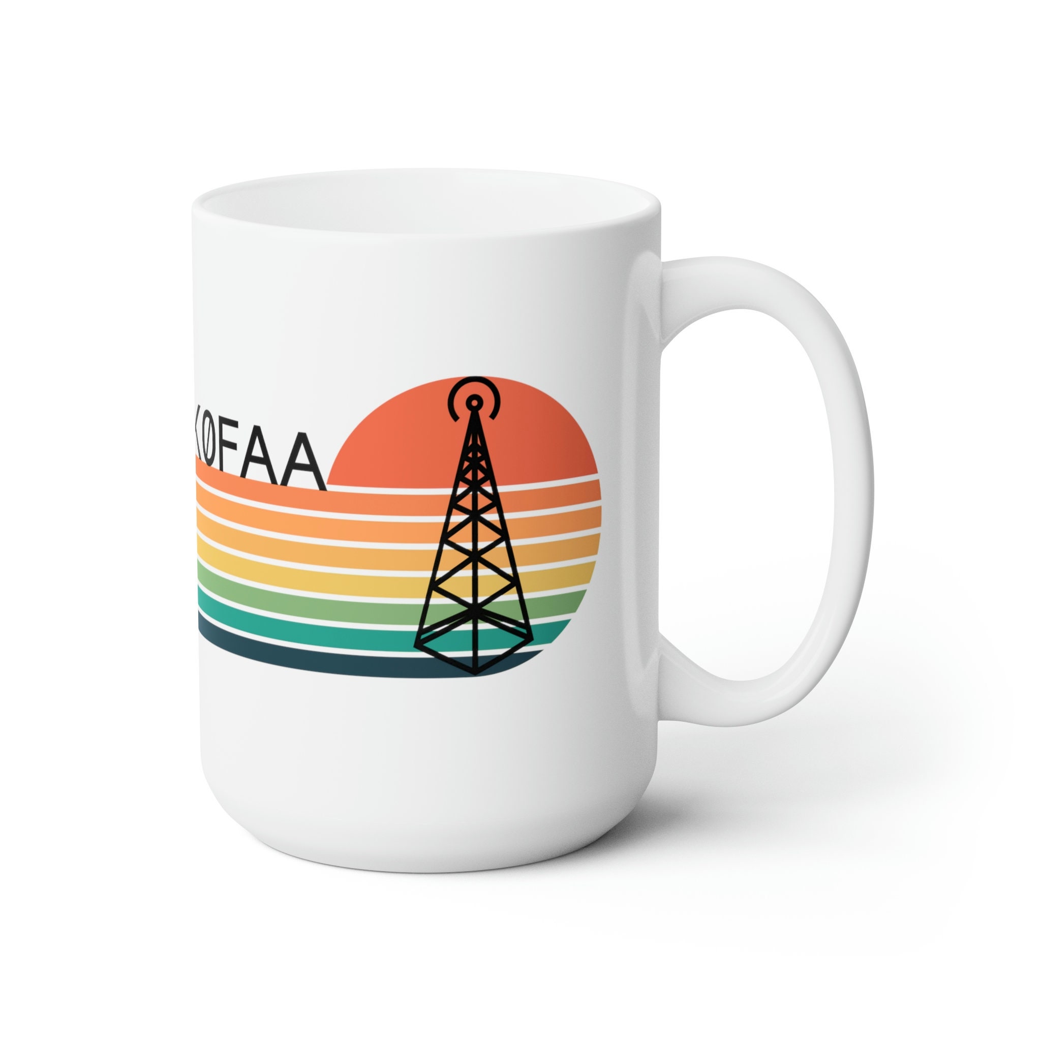 Personalized Ham Radio Call Sign Ceramic Mug 15oz - Etsy