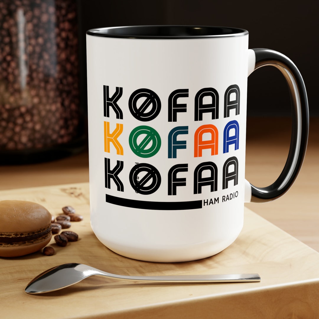 Personalized Ham Radio Call Sign 15 Oz Mug, Ham Radio, Radio Operator ...