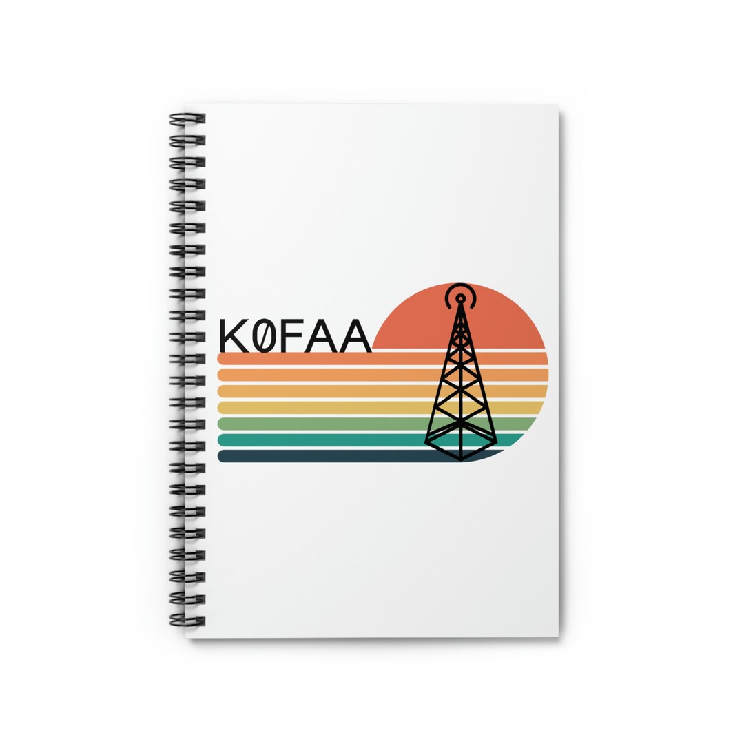 Personalized Ham Radio Call Sign Spiral Notebook, Ham Radio, Radio ...