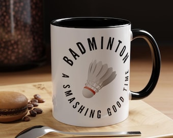 Taza de bádminton, regalo de bádminton, regalos de bádminton, amantes del bádminton, regalo para amantes del bádminton, regalo de volante, taza de volante