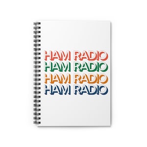 Ham Radio Spiral Notebook, Ham Radio, Radio Operator Notebook, Ham Radio Gift, Amateur Radio, Ham Radio Notebooks, Amateur Radio Notebook