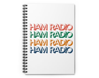 Cuaderno espiral de radioaficionados, Radioaficionados, Cuaderno de operador de radio, Regalo de radioaficionados, Radioaficionados, Cuadernos de radioaficionados, Cuaderno de radioaficionados