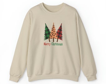 Feliz Navidad Sudadera, Buffalo Plaid Navidad, Feliz Navidad Sudadera, Navidad, Familia de Navidad, Regalo de Navidad, Regalo de Vacaciones