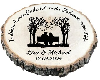 Tree disc personalized, love, rustic, gift, birthday, door sign, birthday gift, wedding gift, moving, decoration, wall