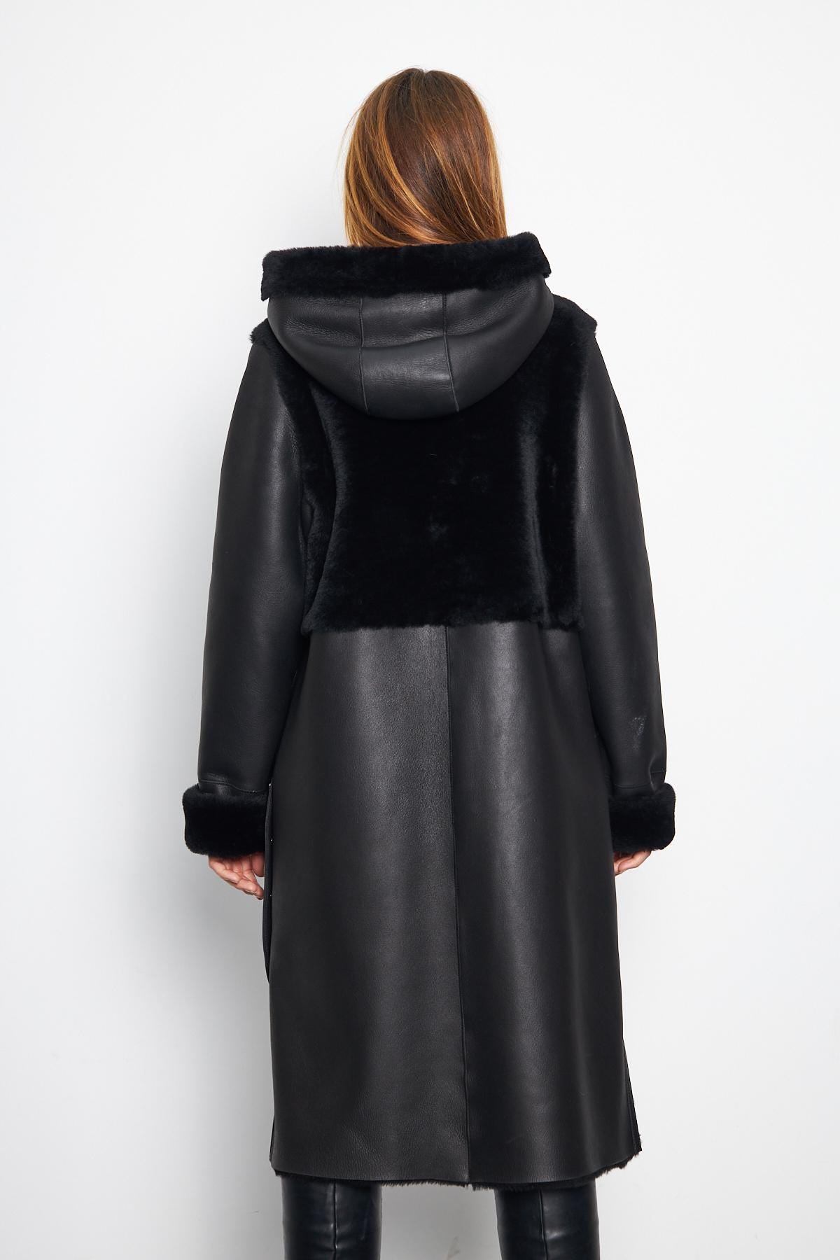 Genuine Sheep Fur & Lambskin Coat, Winter Outerwear, Size S - Etsy