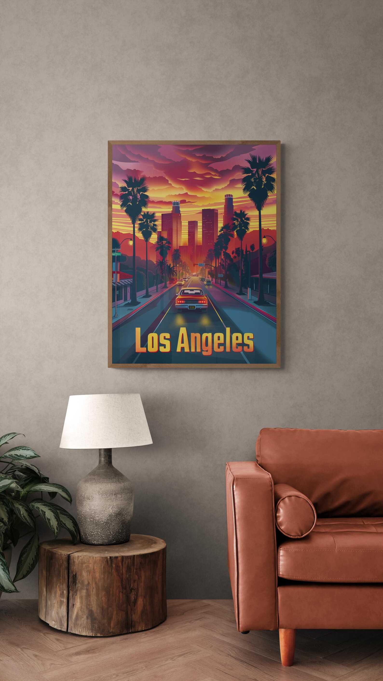 Los Angeles Printable Travel Poster, Vintage Wall Art, Perfect for ...