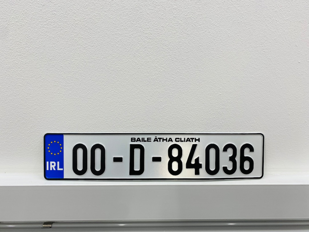 Genuine Ireland License Plate , Any County From the Republic of Ireland