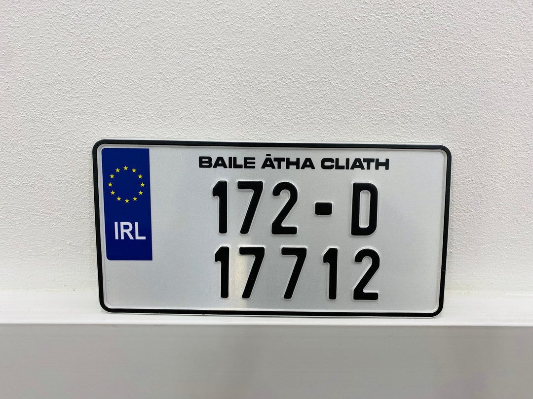Genuine Ireland License Plate , Any County From the Republic of Ireland