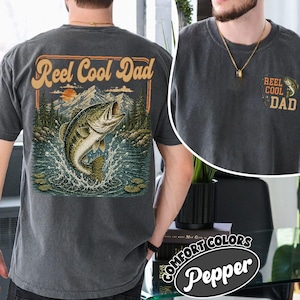 Reel Cool Dad Fishing Shirt, Father’s Day Gift for Dad, Vintage Fishing Papa Comfort Colors Tee