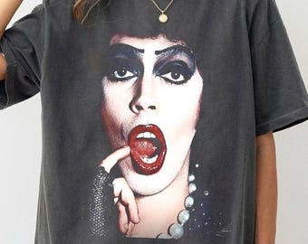 Tim Curry Memorial T Shirt, Horror Movie Fan Gift, Actor Tribute Tee, Frank-N-Furter Design