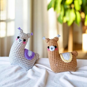 Llama Crochet Pattern, Adorable Crochet Lama Pattern, Llama Stuffed Animal Crochet Pattern, Llama Alpaca Amigurumi Beginner Friendly