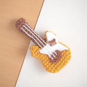 Guitar Keychain Crochet Pattern, Guitar Amigurumi, Music Lover ...