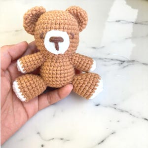Häkelanleitung Teddybär, Plüsch Teddybär, Amigurumi Häkelanleitung Spielzeug, Häkelanleitung Pdf, Süßer Bär Amigurumi Häkelanleitung, Bären Häkelanleitung