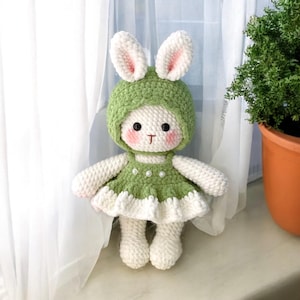 Crochet Pattern Bunny Rabbit, Amigurumi Easter Plush Bunny Tutorial, Crochet Bunny Pattern, Crochet Bunny Snuggler Pattern, Amigurumi Bunny