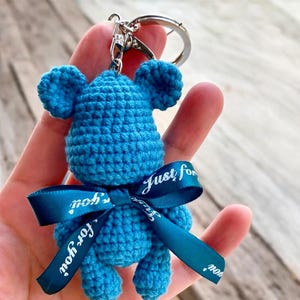 Crochet Pattern Blue Bear, Plush Teddy Bear Amigurumi Crochet Toy Pattern Pdf, Cute Bear Amigurumi Crochet Pattern, Bear Crochet Pattern