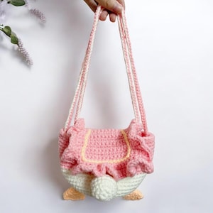 Ente Handtasche häkeln Muster, häkeln Ente Einkaufstasche, häkeln Handtasche Tutorial, Anfänger Geldbörse Häkeln Muster, einfache Handtasche Amigurumi